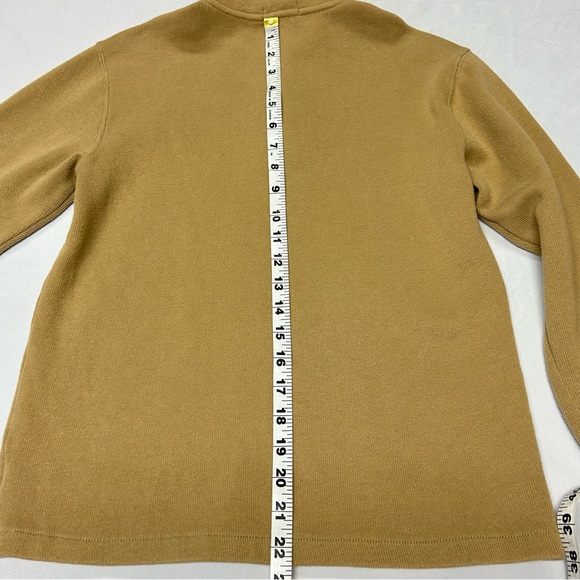 Polo Ralph Lauren Boys 1/4 Zip Pullover Sweater Size M 10-12 Cotton Knit Tan - Picture 9 of 12